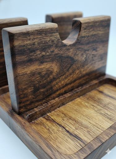 Servilletero de Madera de Parota | Diseño Elegante y Natural