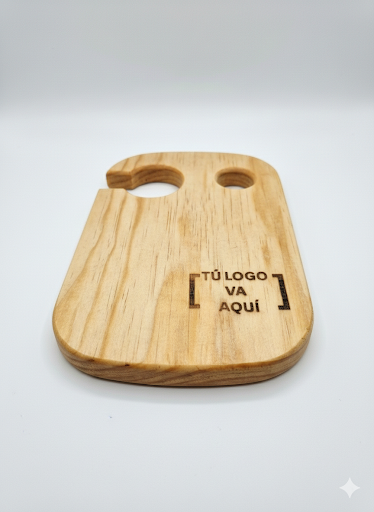 Tabla de Charcutería de Madera de Pino Personalizada 10 Piezas | Grabado con Logo o Nombre