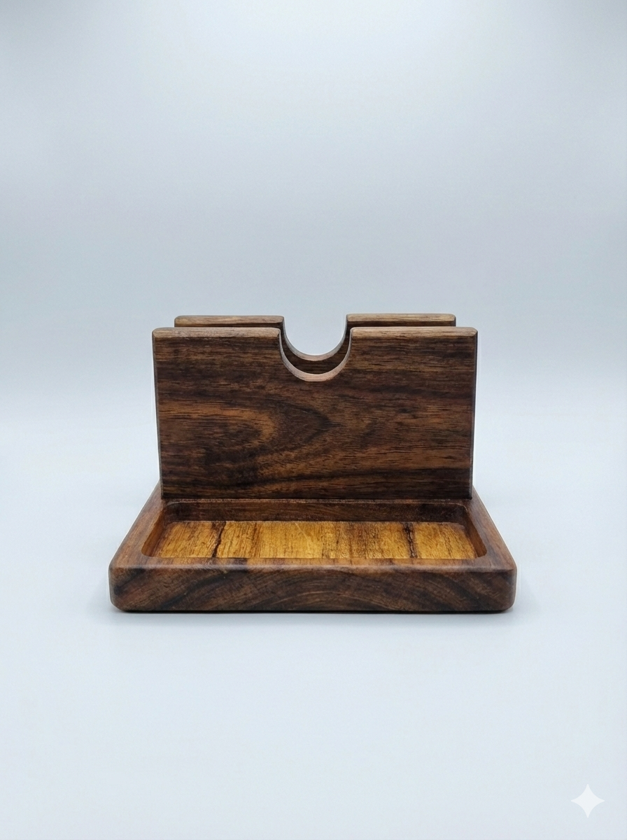 Servilletero de Madera de Parota | Diseño Elegante y Natural