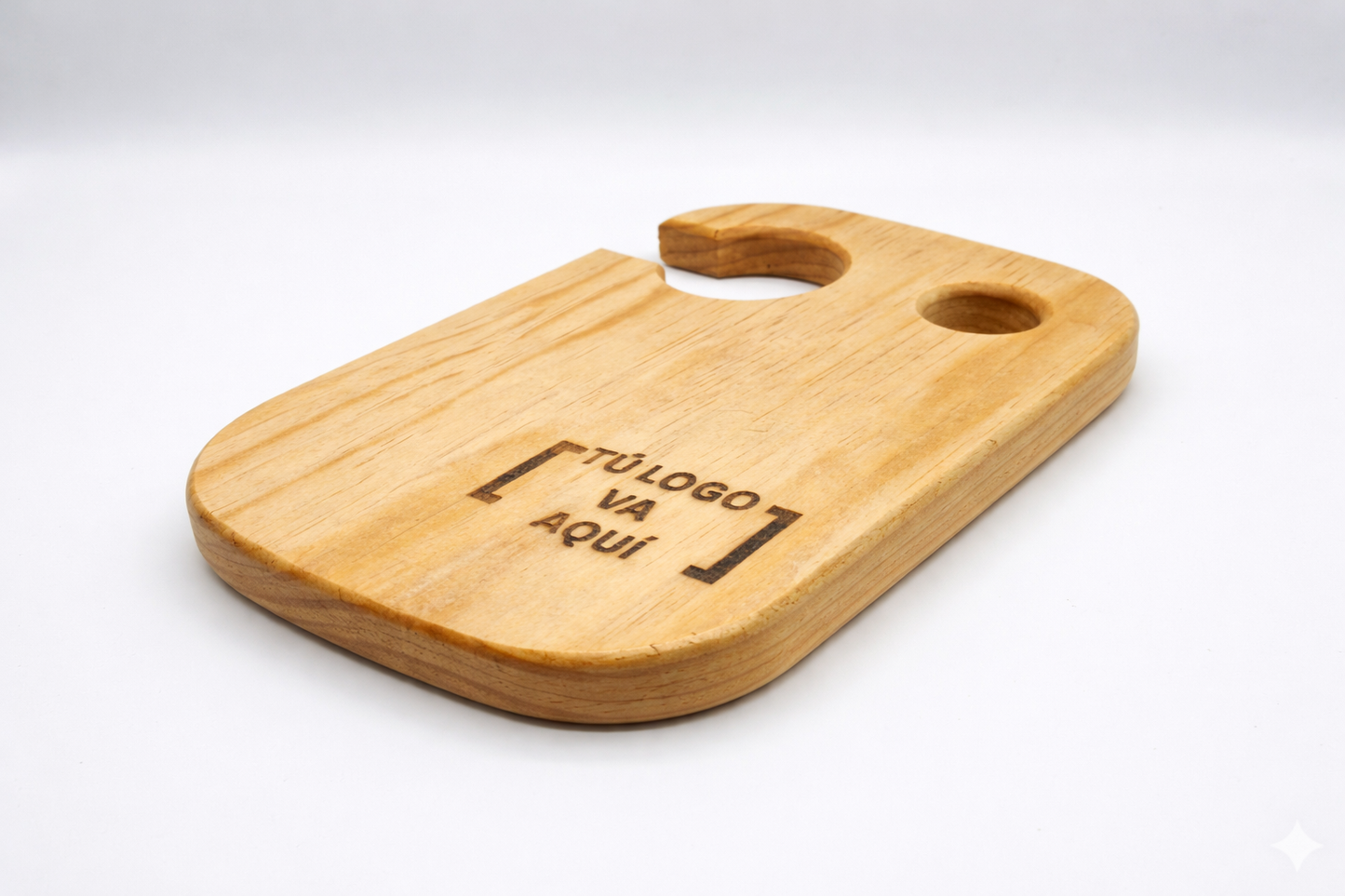 Tabla de Charcutería de Madera de Pino Personalizada 10 Piezas | Grabado con Logo o Nombre