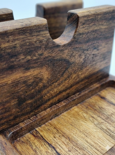 Servilletero de Madera de Parota | Diseño Elegante y Natural