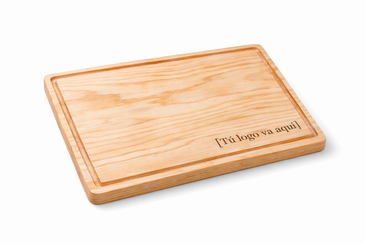 Tabla de Pino curada para asados | resistente a cortes profundos y con canales para jugos