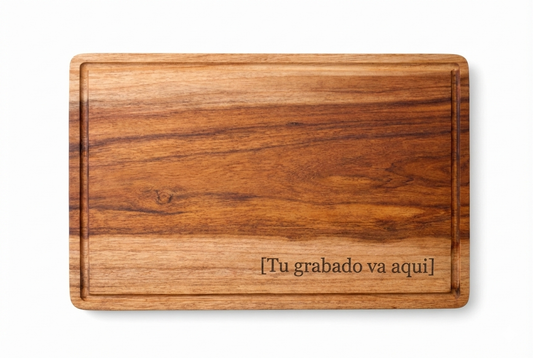 Tabla de picar Teca con Grabado personalizado