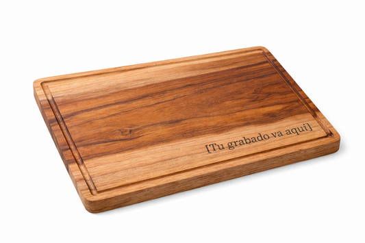 Tabla de picar Teca con Grabado personalizado